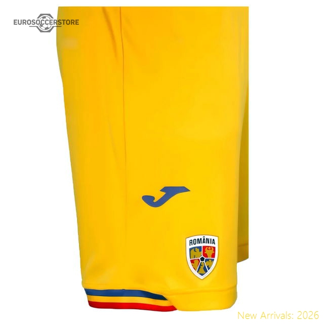 2024-2025 Romania Home Shorts (Yellow)-Football Jersey Hub