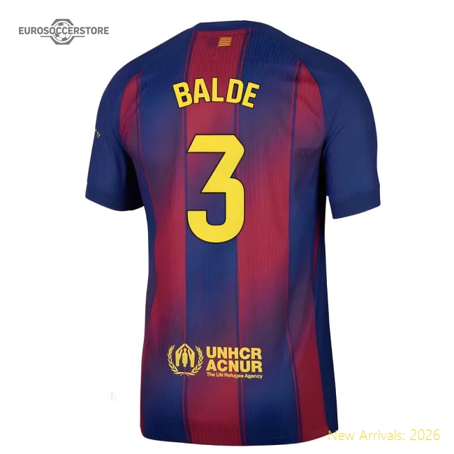 2025-2026 Barcelona Authentic Home Shirt (Balde 3)-Football Jersey Hub