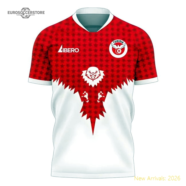 Tunisia 2025-2026 Away Concept Football Kit (Libero) - Baby-Football Jersey Hub
