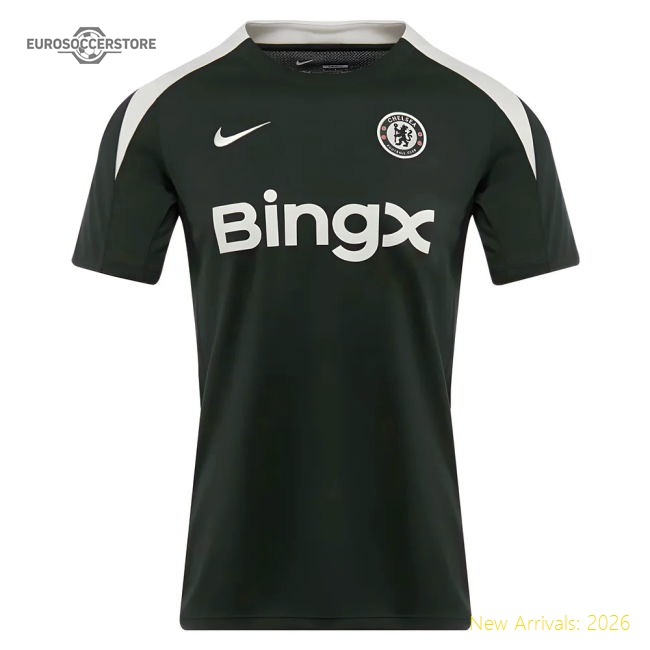 2025-2026 Chelsea Dri-Fit Strike Training Shirt (Green)-Football Jersey Hub