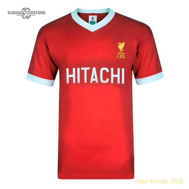 Score Draw Liverpool FC 1978 Hitachi Retro Football Shirt-Football Jersey Hub