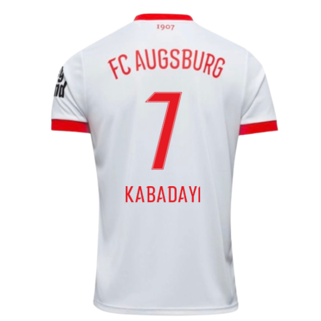 2025-2026 FC Augsburg Home Shirt (Kabadayi 7)-Football Jersey Hub