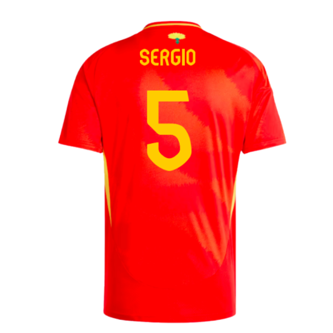 2024-2025 Spain Home Shirt (Sergio 5)-Football Jersey Hub
