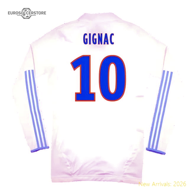 Marseille 2011-12 Player Spec Long Sleeve Home Shirt ((Excellent) L) (Gignac 10)-Football Jersey Hub