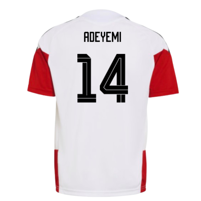 2026-2027 Germany Training Jersey (White) - Kids (Adeyemi 14)-Football Jersey Hub