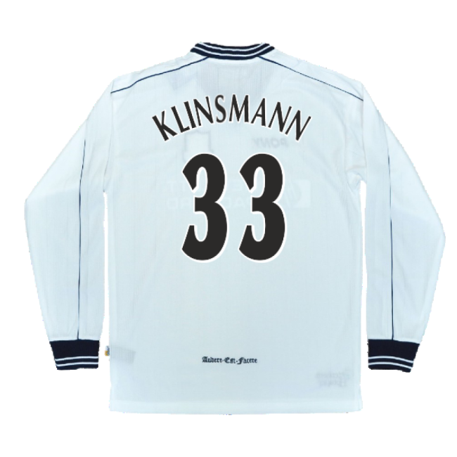 1997-1999 Tottenham Home LS Pony Retro Shirt (Klinsmann 33)-Football Jersey Hub