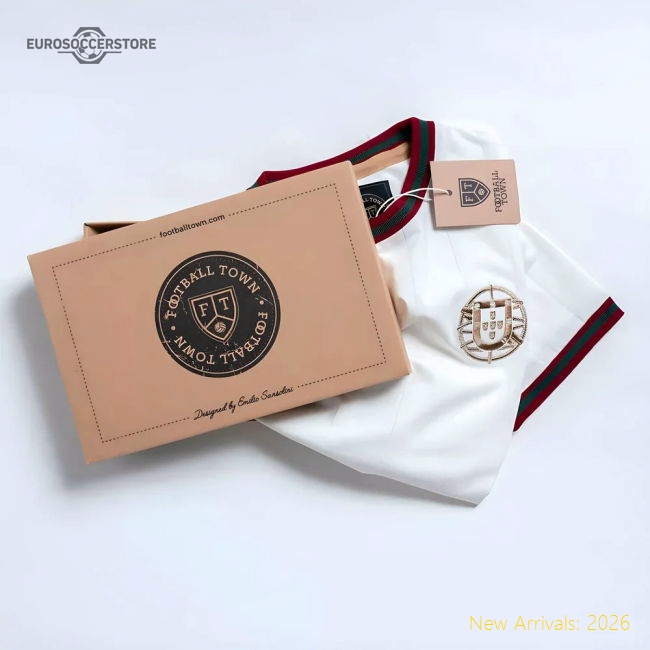 Vintage Portugal A Selecção White Soccer Jersey-Football Jersey Hub