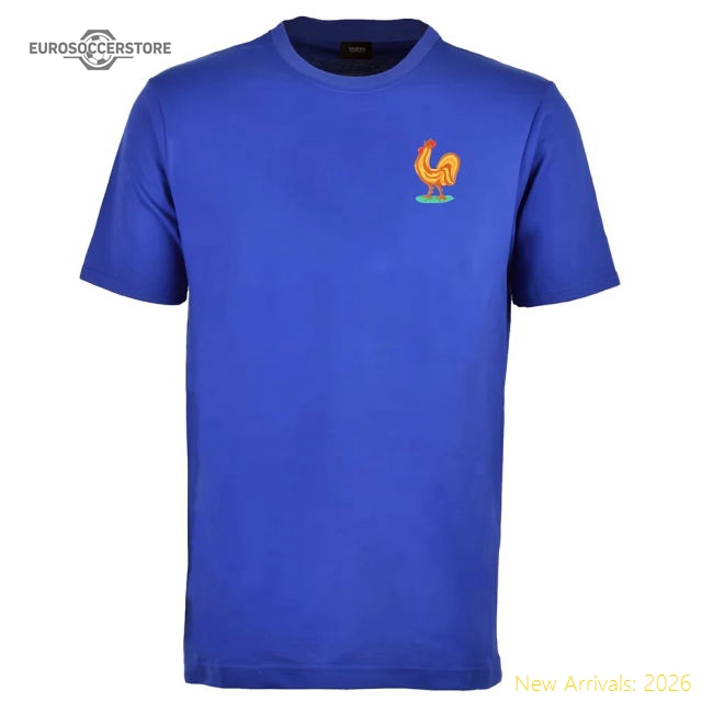 France Retro T-Shirt - Royal-Football Jersey Hub