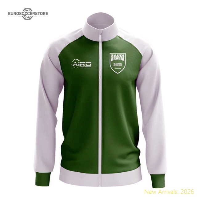Saudi Arabia Concept Football Track Jacket (Green)-Football Jersey Hub