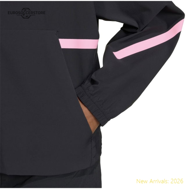 2025-2026 Liverpool Anthem Jacket (Black) - Kids-Football Jersey Hub