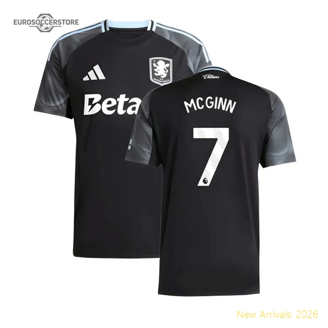 2025-2026 Aston Villa Away Shirt (McGinn 7)-Football Jersey Hub