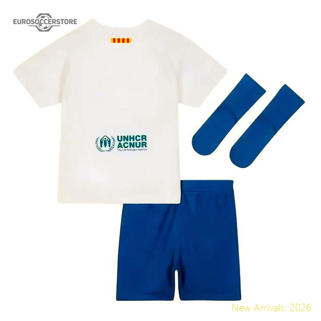 2023-2024 Barcelona Away Baby Kit (Lewandowski 9)-Football Jersey Hub