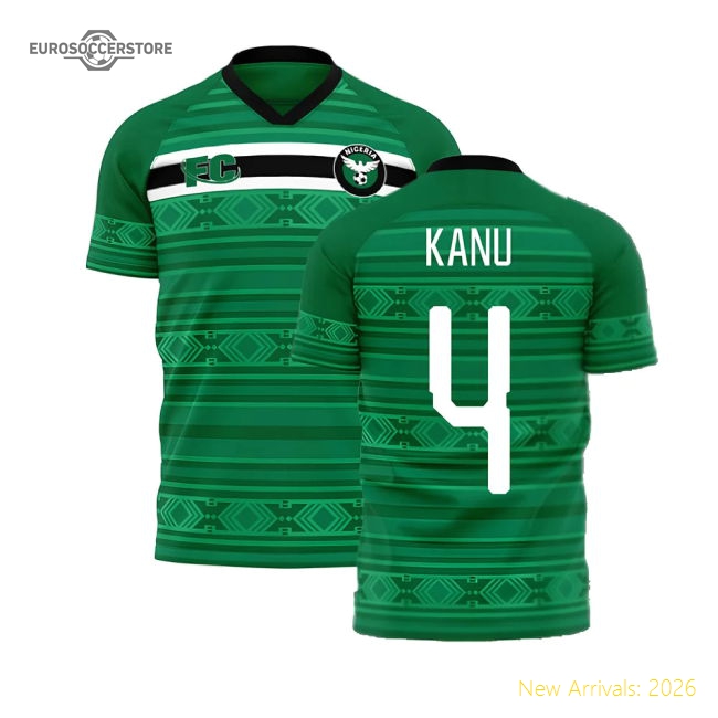 Nigeria 2020-2021 Home Concept Kit (Fans Culture) (KANU 4)-Football Jersey Hub