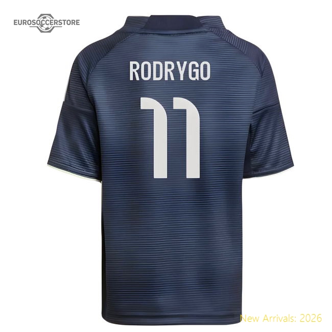 2025-2026 Real Madrid Away Mini Kit (Rodrygo 11)-Football Jersey Hub