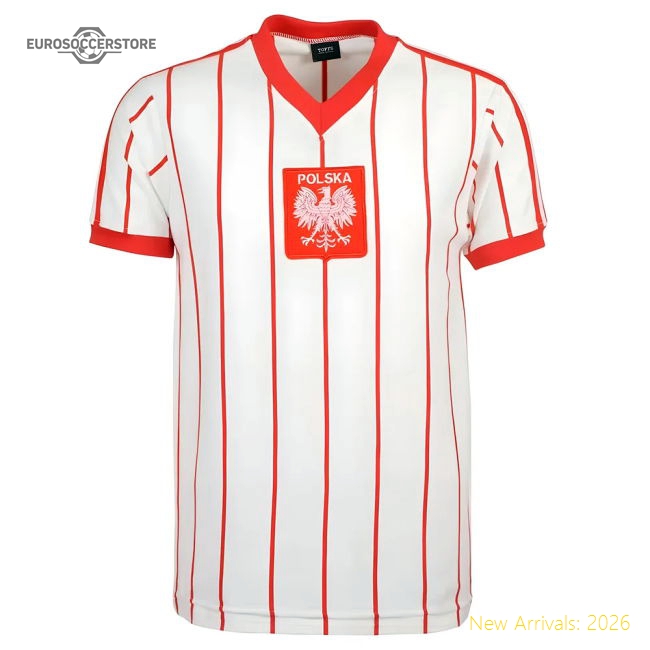 Poland 1982 World Cup Football Shirt-Football Jersey Hub