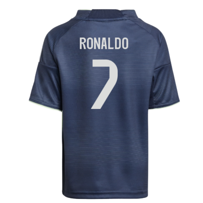 2025-2026 Real Madrid Away Mini Kit (Ronaldo 7)-Football Jersey Hub