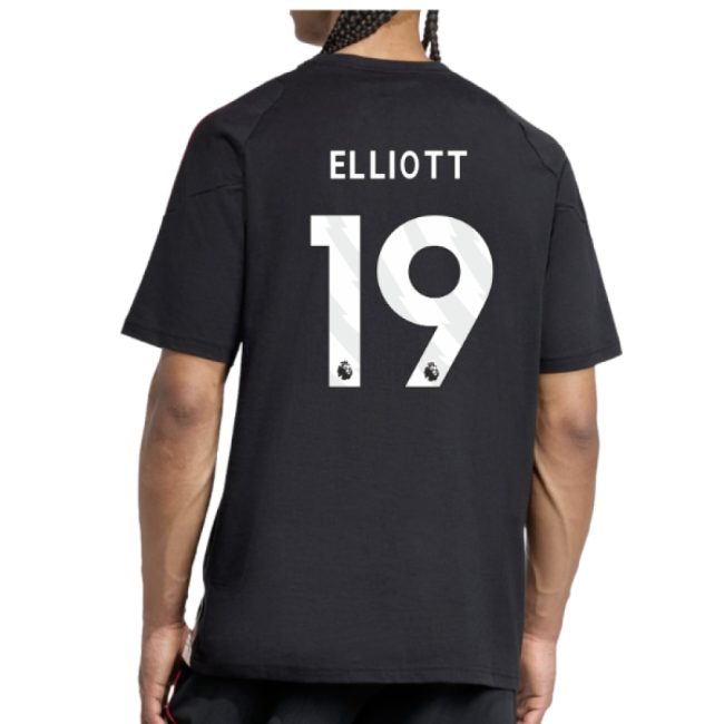 2025-2026 Liverpool Training Tee (Black) (Elliott 19)-Football Jersey Hub