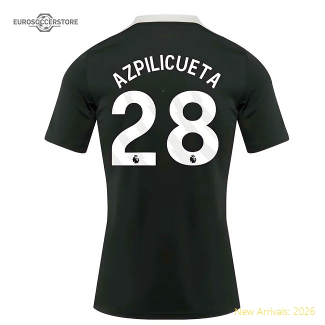 2025-2026 Chelsea Dri-Fit Strike Training Shirt (Green) (Azpilicueta 28)-Football Jersey Hub