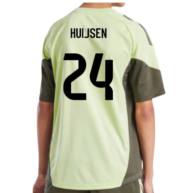 2025-2026 Real Madrid Training Jersey (Almost Lime) - Kids (Huijsen 24)-Football Jersey Hub