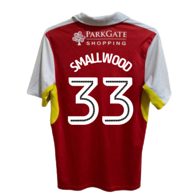 Rotherham 2016-17 Home Shirt ((Good) XL) (Smallwood 33)-Football Jersey Hub