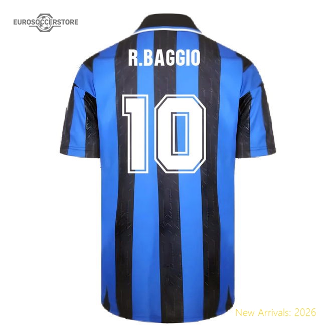 1998 Inter Milan Score Draw Home Shirt (R.Baggio 10)-Football Jersey Hub