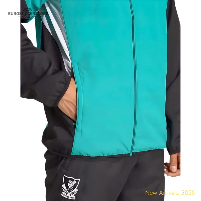 2025-2026 Liverpool EU Presentation Jacket (Sea Green)-Football Jersey Hub