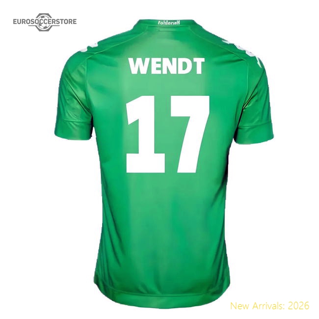 Borussia Monchengladbach 2016-18 Away Shirt ((Very Good) XL) (Wendt 17)-Football Jersey Hub