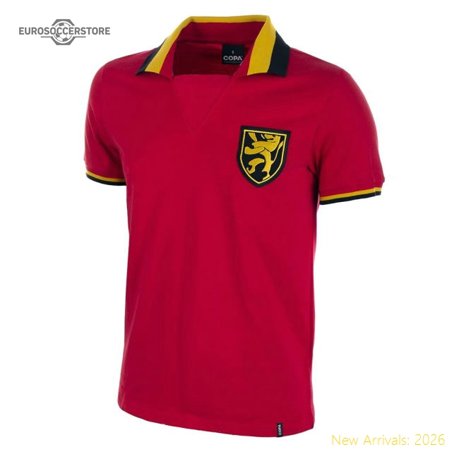 Belgium 1960's Short Sleeve Retro Football Shirt-Football Jersey Hub