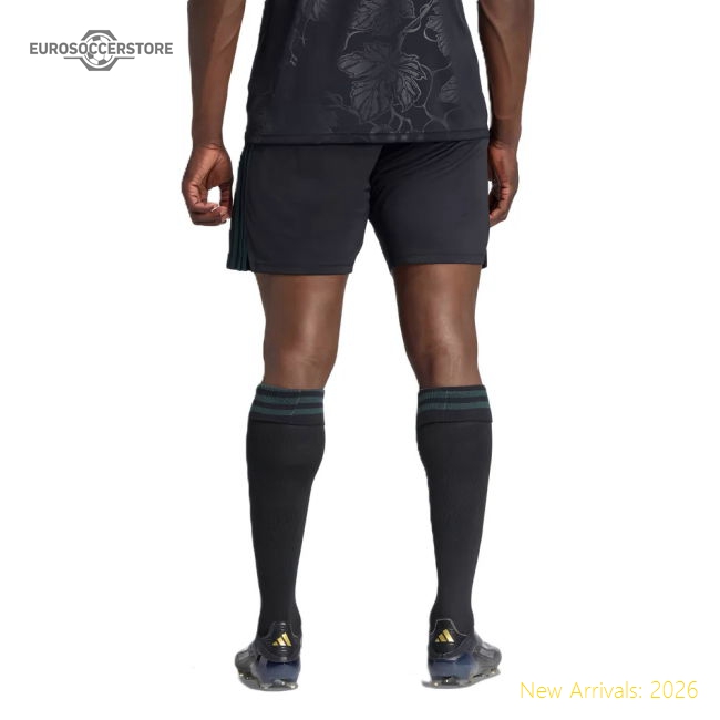 2025-2026 Juventus Third Shorts (Black)-Football Jersey Hub