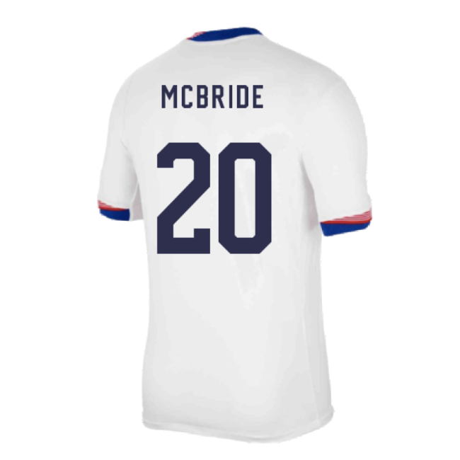 2024-2025 United States USA Home Shirt (MCBRIDE 20)-Football Jersey Hub