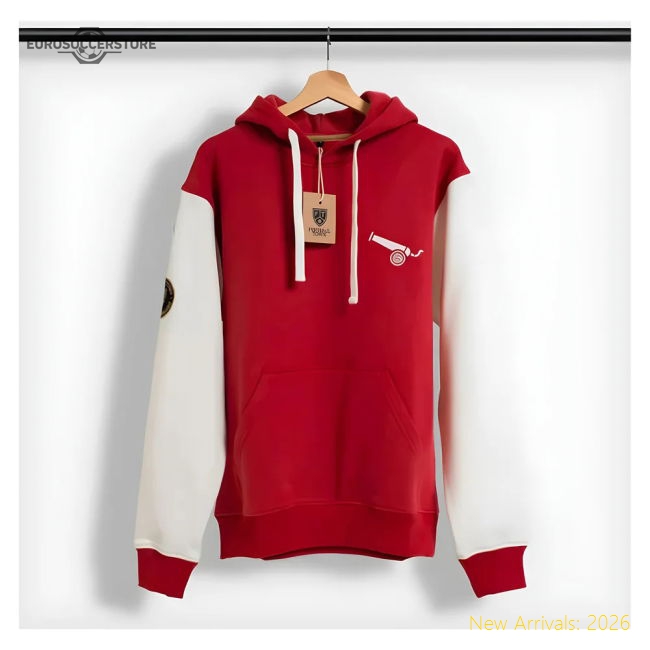 Vintage Arsenal Hoodie (Red)-Football Jersey Hub
