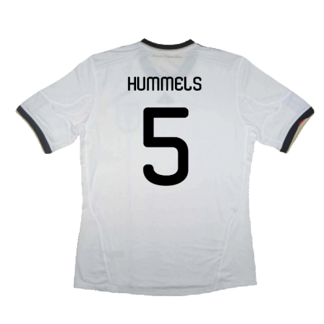 Germany 2010-11 Home Shirt ((Excellent) XL) (HUMMELS 5)-Football Jersey Hub
