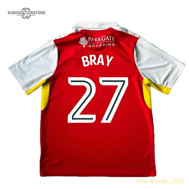 Rotherham 2016-17 Home Shirt ((Good) XL) (Bray 27)-Football Jersey Hub