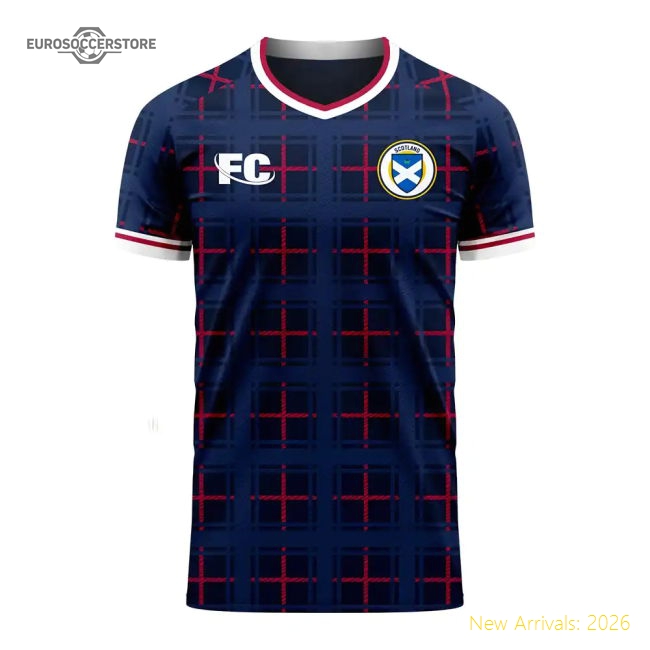 Scotland 2020-2021 Home Concept Shirt (Fans Culture) (McGinn 7)-Football Jersey Hub