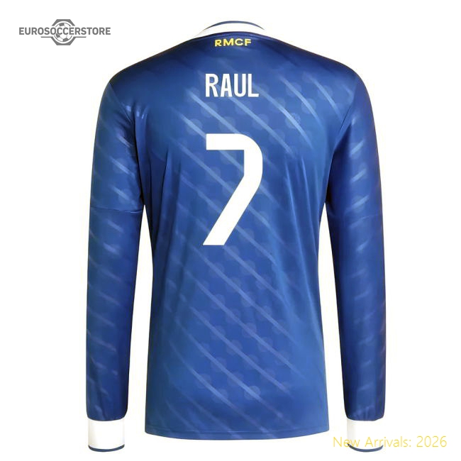 2025-2026 Real Madrid Long Sleeve Third Shirt (Raul 7)-Football Jersey Hub