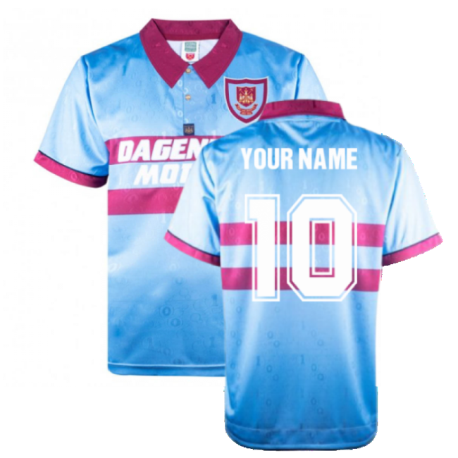 1995-1996 West Ham Away Retro Shirt (Your Name)-Football Jersey Hub