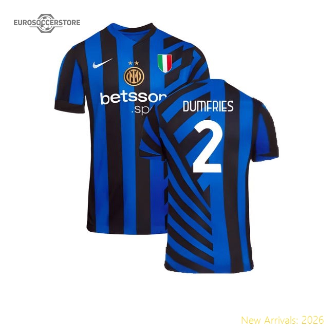 2024-2025 Inter Milan Home Shirt (Dumfries 2)-Football Jersey Hub