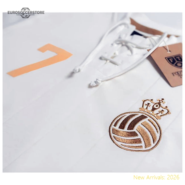 Madrid Retro Shirt with Laces La Corona-Football Jersey Hub