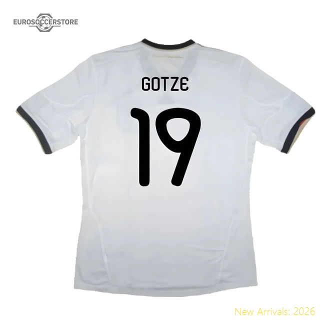 Germany 2010-11 Home Shirt ((Excellent) XL) (GOTZE 19)-Football Jersey Hub
