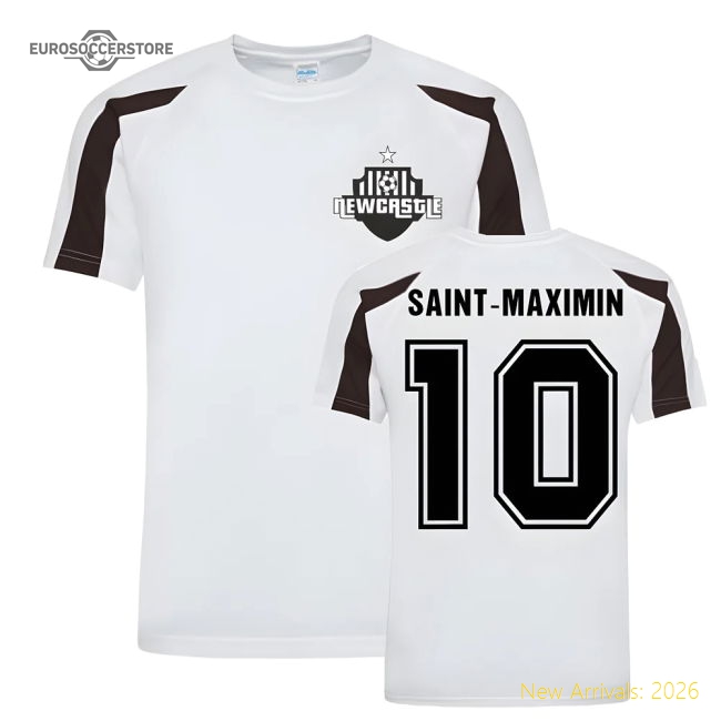 Allan Saint-Maximin Newcastle Sports Training Jersey (White)-Football Jersey Hub
