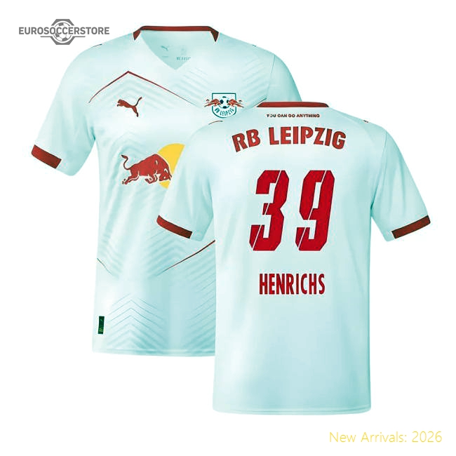 2025-2026 Red Bull Leipzig Home Shirt (Henrichs 39)-Football Jersey Hub