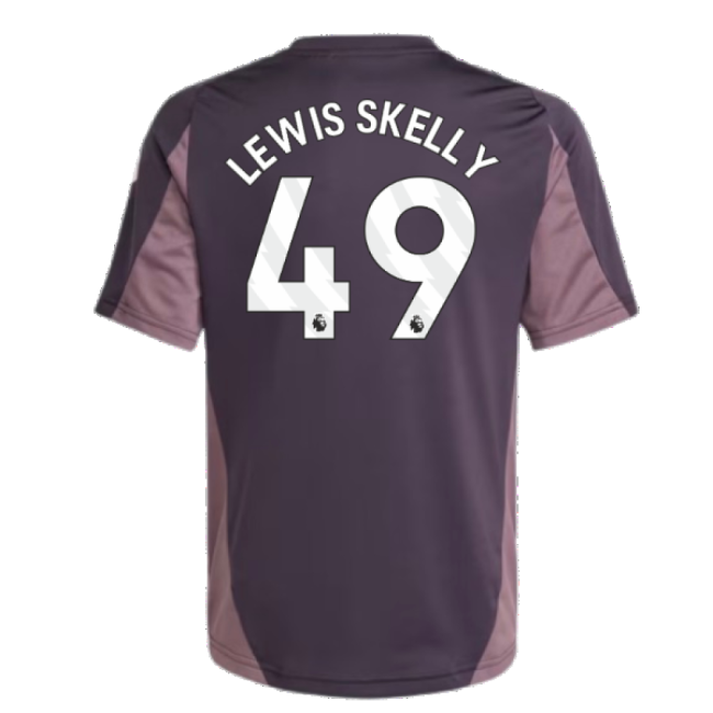 2024-2025 Arsenal Training Jersey (Aurora Black) - Kids (Lewis Skelly 49)-Football Jersey Hub