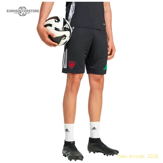 2024-2025 Arsenal EU Training Shorts (Black)-Football Jersey Hub