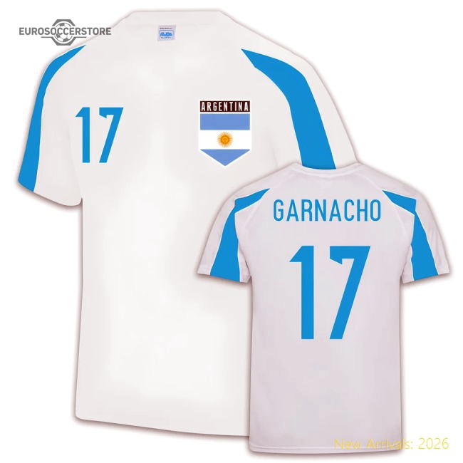 Argentina Sports training Jersey (Alejandro Garnacho 17)-Football Jersey Hub