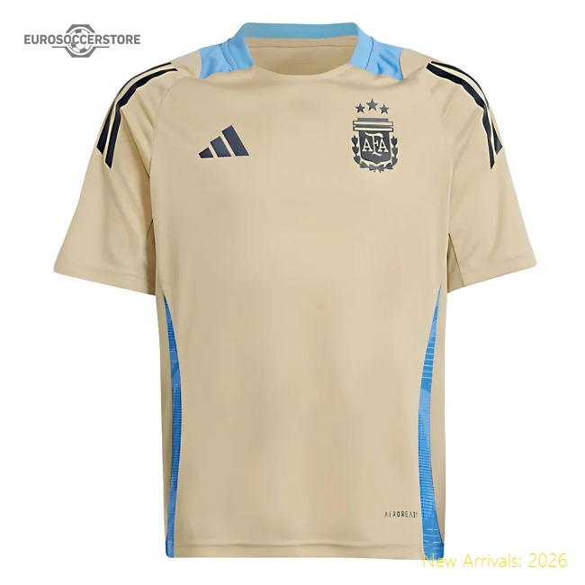 2024-2025 Argentina Training Jersey (Hazy Beige) - Kids-Football Jersey Hub