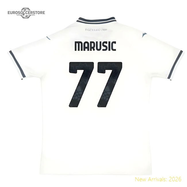2025-2026 Lazio Away Shirt (Marusic 77)-Football Jersey Hub
