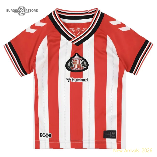 2025-2026 Sunderland Home Mini Kit-Football Jersey Hub