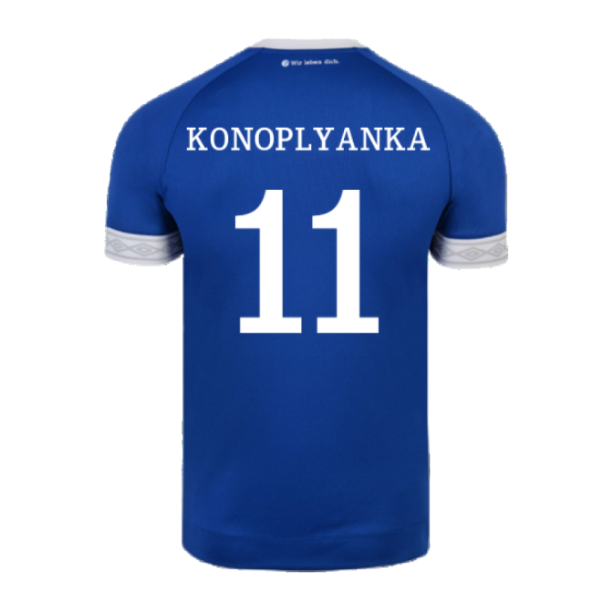 Schalke 2018-19 Home Shirt ((Mint) XXL) (Konoplyanka 11)-Football Jersey Hub
