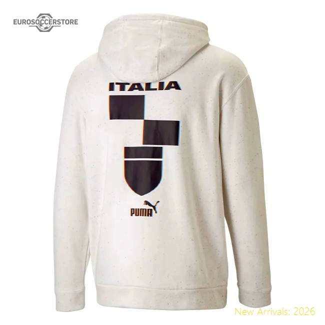 2022-2023 Italy FtblCulture Hoody (White Heather)-Football Jersey Hub