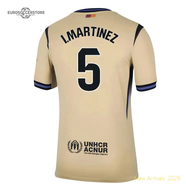 2025-2026 Barcelona Away Shirt (I.Martinez 5)-Football Jersey Hub